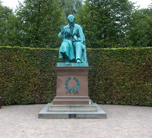 The statue itself. Sculpted 1880 by August V. Saabye. In Kongens Have, Copenhagen.